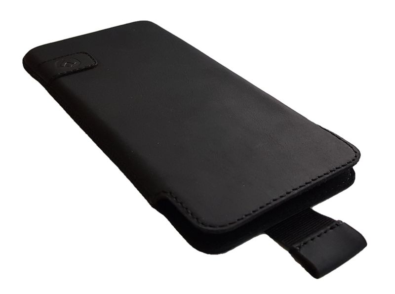 Кожаный чехол-карман Valenta С1347 для телефонов до 168x77x9 мм Черный