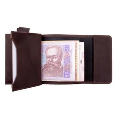 Кожаный мужской коричневый зажим для денег Valenta ХР156