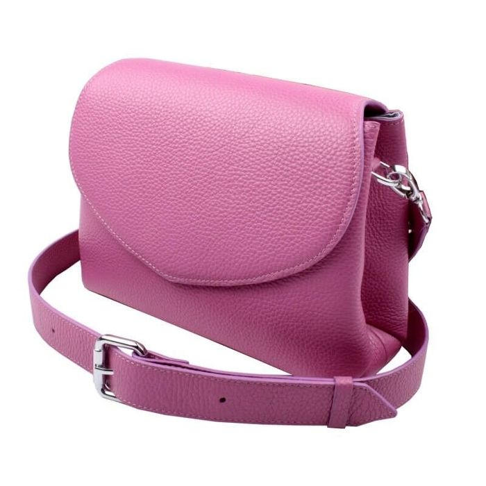 Кожаная женская сумка Valenta  Envelope ВЕ6256 Розовая
