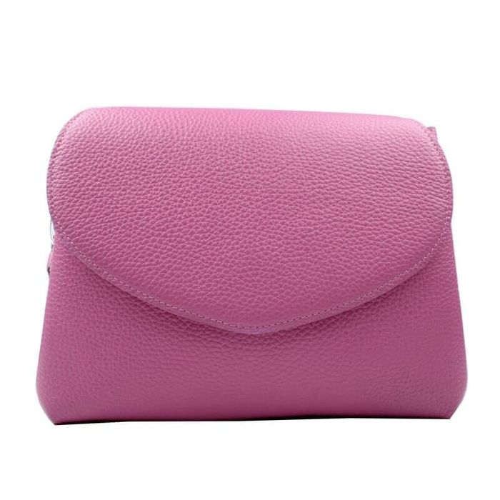 Шкіряна жіноча сумка Valenta Envelope ВЕ6256 Рожева