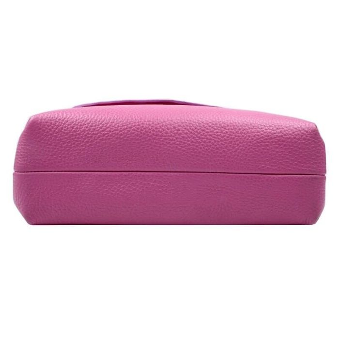 Шкіряна жіноча сумка Valenta Envelope ВЕ6256 Рожева