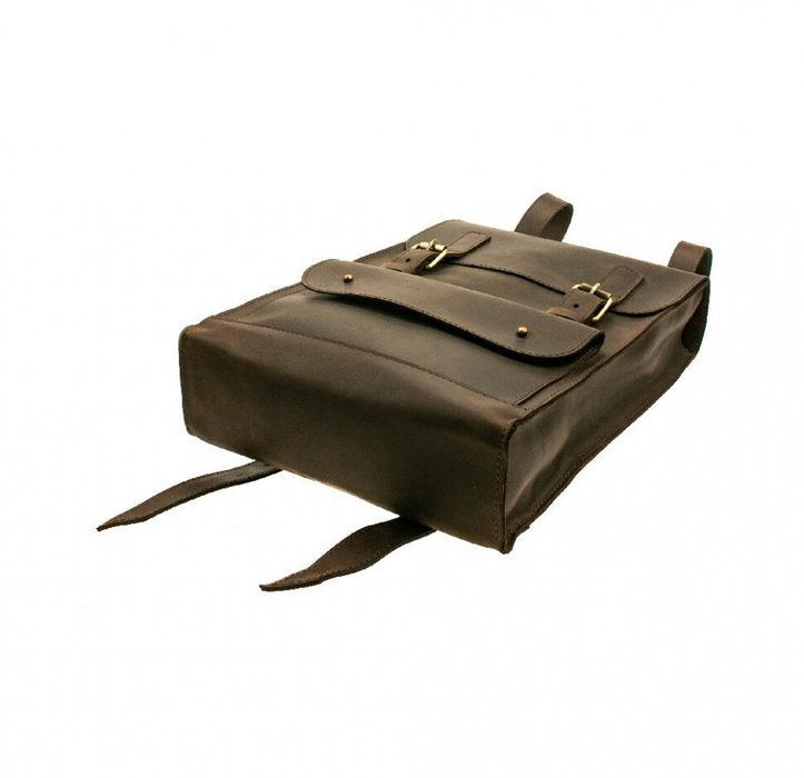 Кожаный рюкзак Valenta ВМ7108 коричневый Крейзи хорс, Коричневый