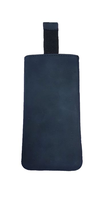 Кожаный чехол-карман Valenta для Samsung Galaxy S10e Синий, Темно-синий
