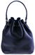 Кожаная женская сумка-мешок Valenta ВЕ6173 Темно-синяя