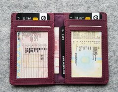 Кожаная обложка для прав, ID паспорта и карточек Valenta Бордовая, ок14999, Бордовый