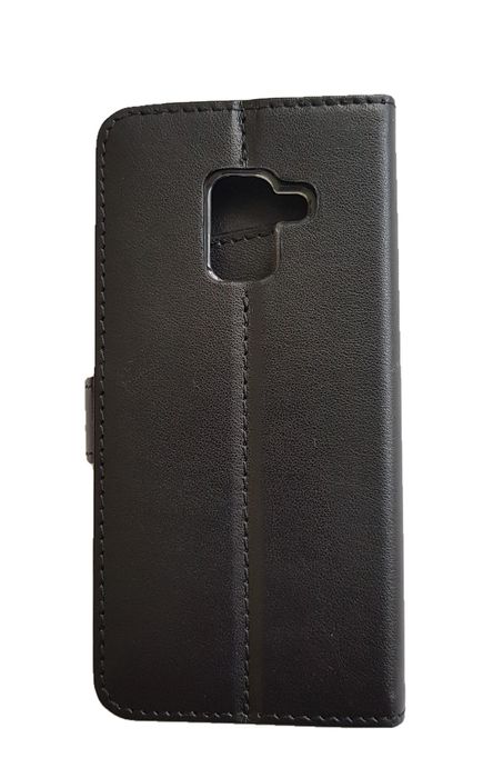 Шкіряний чохол-книжка С1294 Valenta для Samsung Galaxy A8 2018 Чорний, Чорний