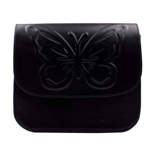 Кожаная женская сумка Petite Valenta ВЕ6264 Черного цвета