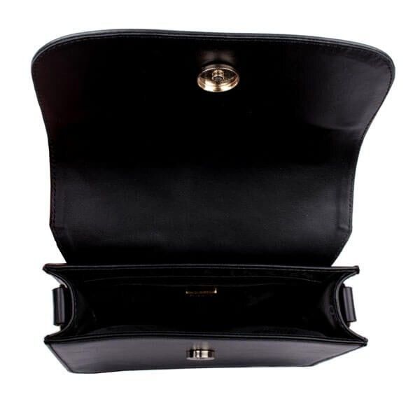 Шкіряна жіноча сумка Petite Valenta ВЕ6264 Чорного кольору