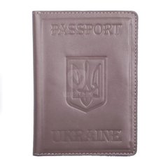 Шкіряна обкладинка для закордонного паспорта Valenta мокко, ОУ1522327, Мокко