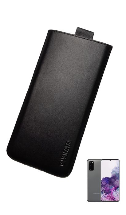 Шкіряний чохол-кишеня Valenta С564 для Samsung Galaxy S20 Чорний, Чорний