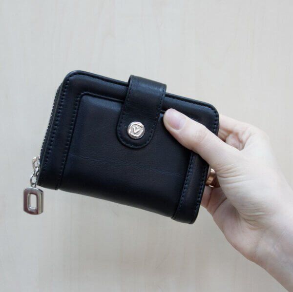 Жіночий шкіряний гаманець Double Rich Mini Valenta Чорний