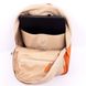 Мужская сумка-рюкзак Комби Valenta ткань + оранжевый нубук, Orange