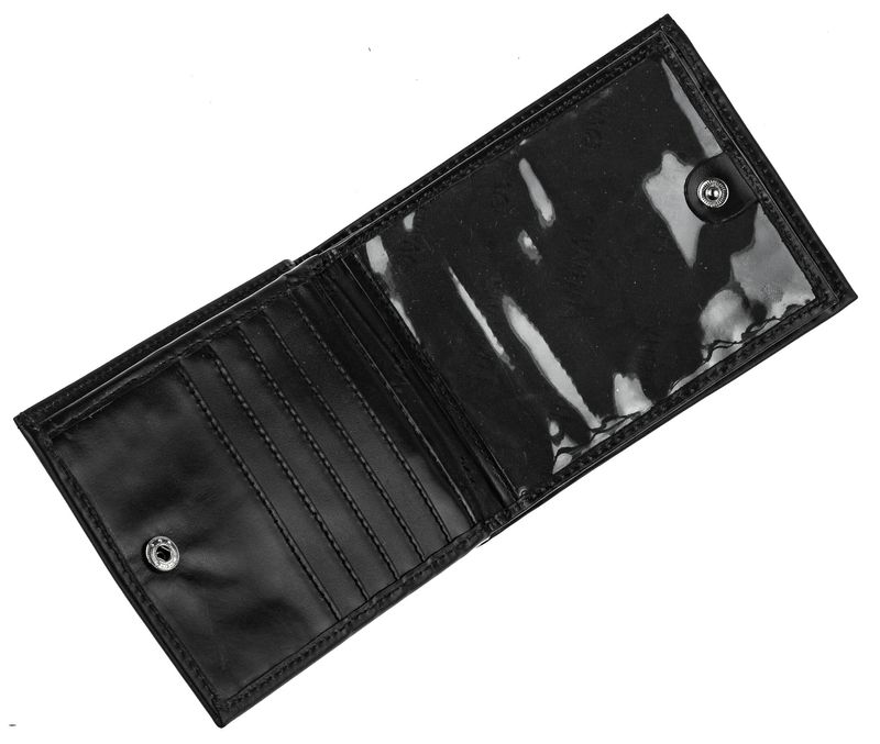 Мужское черное кожаное портмоне двойное Valenta ХР22