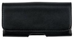 Кожаный чехол на пояс для Nokia 150 2020 Valenta 570L Черный, Черный