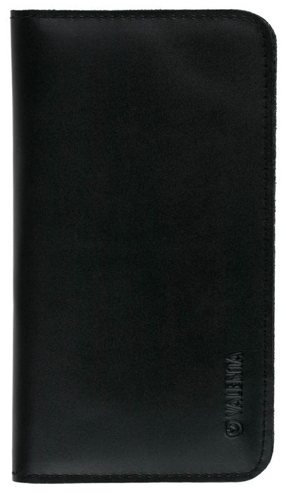 Кожаный чехол-кошелек Valenta С1153 для Apple iPhone 12 mini Черный