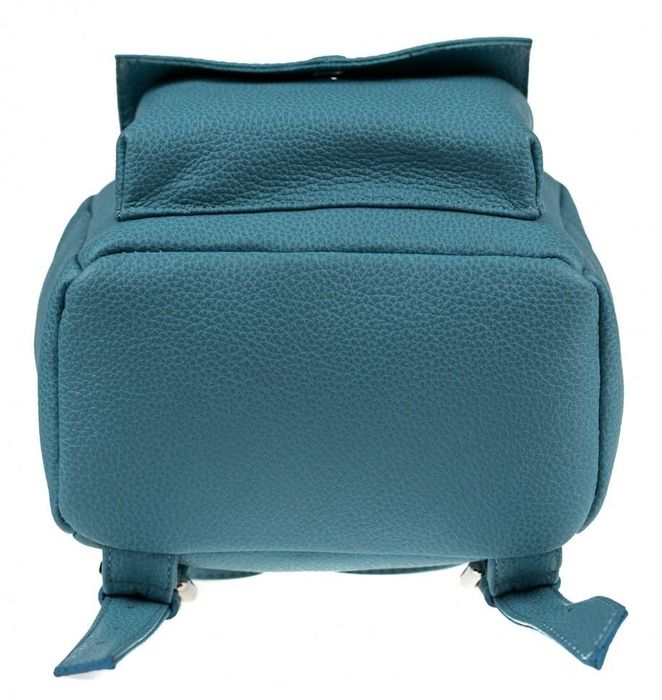 Жіноча шкіряна сумка-рюкзак Valenta Блакитний