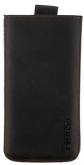 Шкіряний чохол-кишеня для телефонів (163 х 75 х 9 мм) Коричневий, Коричневий