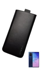 Шкіряний чохол-кишеня Valenta С564 для Samsung Galaxy S10 Lite Чорний, Чорний