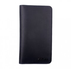 Шкіряний гаманець c відділенням для телефона Samsung Galaxy A52 Valenta C1153XL Синій