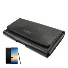 Кожаный чехол на ремень Valenta 570ML для Samsung Galaxy Note 8, Черный