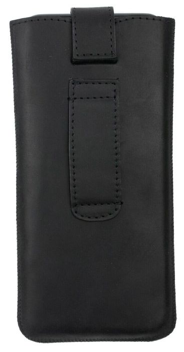 Шкіряний чохол-кишеня Valenta С1009 для телефонів (170x82x9 мм.), Чорний