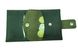 Шкіряний картхолдер - гаманець для монет Valenta ХР 247 Темно - зелений