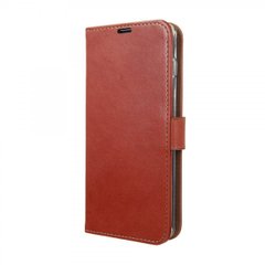 Кожаный чехол-книжка Valenta для iPhone 7/8/SE 2020 Коричневый финдик, Коричневый