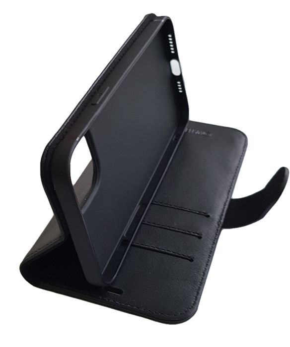 Чохол-книжка Valenta для телефону iPhone 12 mini з підставкою чорний, Чорний