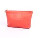 Valenta medium coral leather cosmetic bag for women