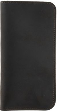 Шкіряний чохол-гаманець Valenta Libro з відділенням для телефону до 170x86x15 мм. Коричневий, Коричневий