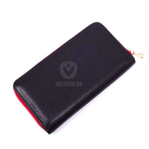 Women's Leather Wallet Rich Valenta Black-red