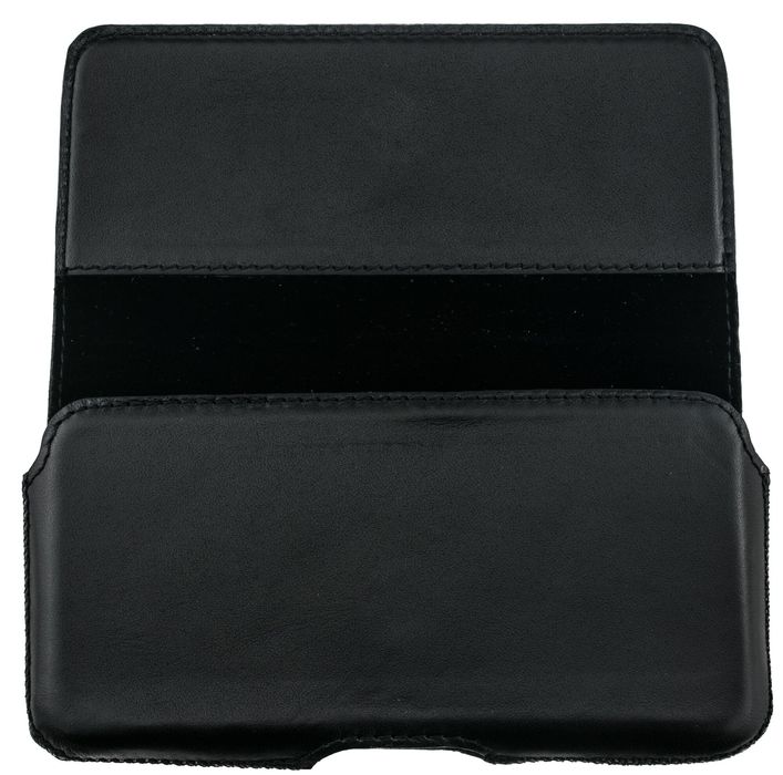 Кожаный чехол на пояс Valenta для iPhone 5/5s/SE на клипсе, Черный