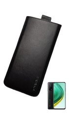 Шкіряний чохол-кишеня VALENTA телефон Xiaomi Mi 10T Чорний, Чорний