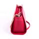 Кожаная женская сумка-трапеция Valenta маленькая, Красный