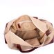 Дорожная сумка Комби Valenta - ткань и коричневая кожа, Brown