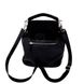 Women's black leather bag-backpack Valenta flotar + suede