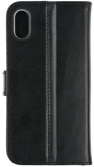 Кожаный чехол-книжка С1294 Valenta для iPhone XR Черный, Черный