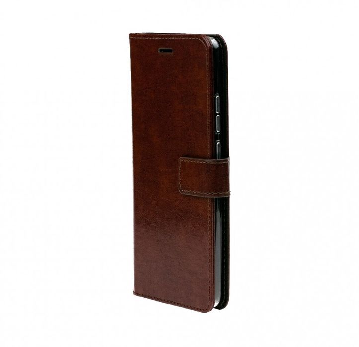 Кожаный чехол-книжка Valenta для Nokia 7 Plus Коричневый, Brown