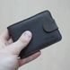 Valenta men's brown leather wallet small with a button