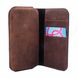 Кожаный коричневый чехол-кошелек С1129XL Valenta для телефона, Коричневый