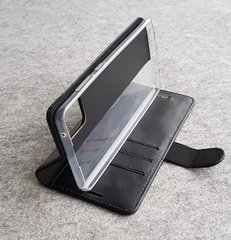 Шкіряний чохол-книжка Valenta для телефону Samsung Galaxy Note 10 Lite, Чорний