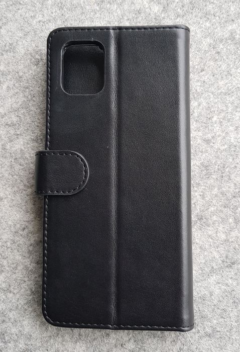 Кожаный чехол-книжка Valenta для телефона Samsung Galaxy Note 10 Lite, Черный