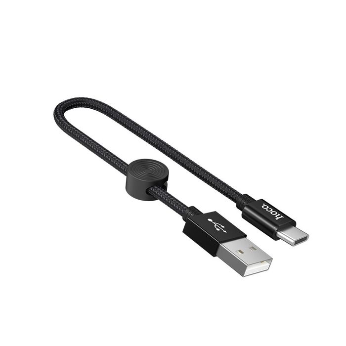 USB кабель Hoco X35 Premium Type-C короткий 0.25m Black (MB2078v)