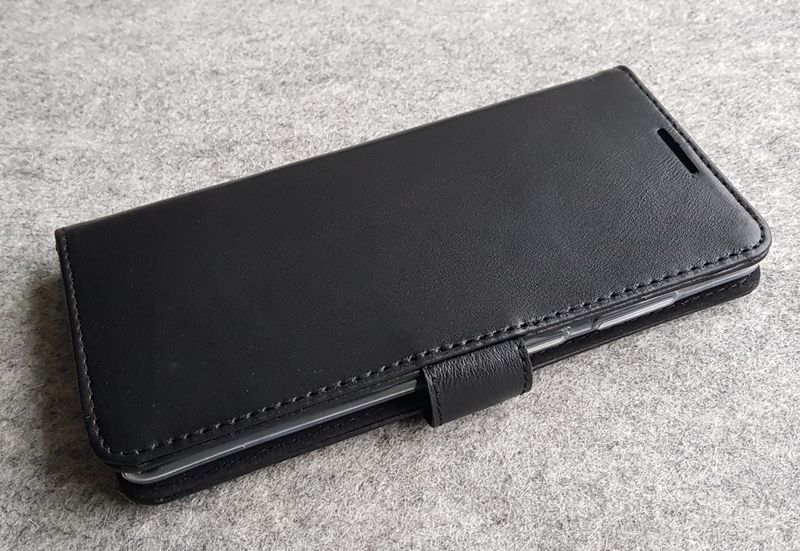Шкіряний чохол-книжка Valenta для телефону Samsung Galaxy Note 10 Lite, Чорний
