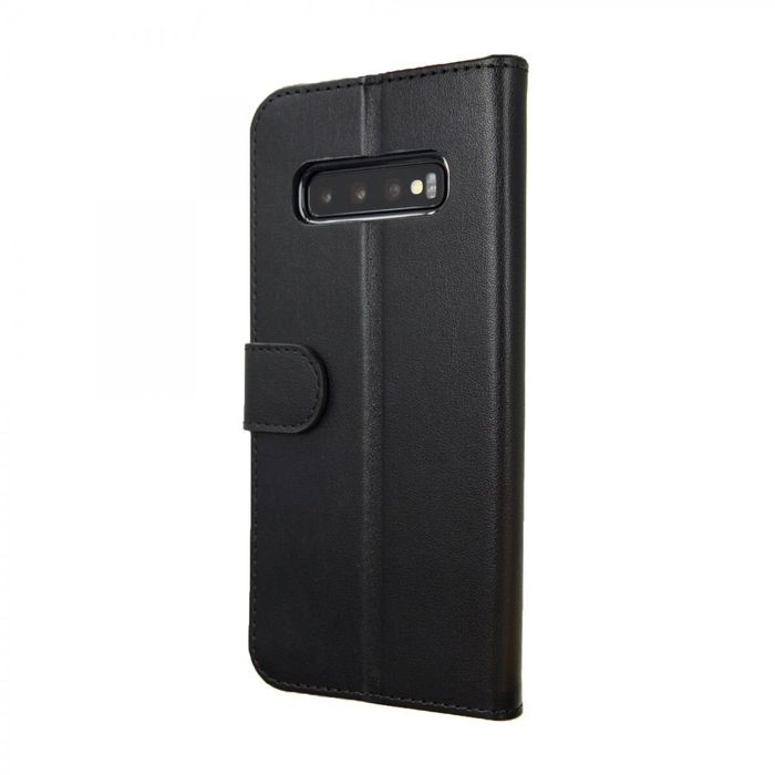 Кожаный чехол-книжка Valenta для телефона Samsung Galaxy S10 Plus, Черный