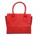 Кожаная женская сумка-печворк Valenta, Красный
