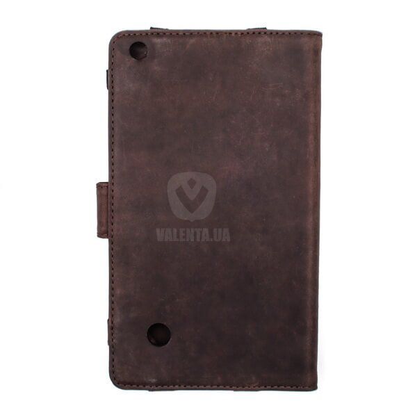 Кожаный коричневый чехол-книжка Valenta для Impression ImPad 6414 нубук, OY66610im6414