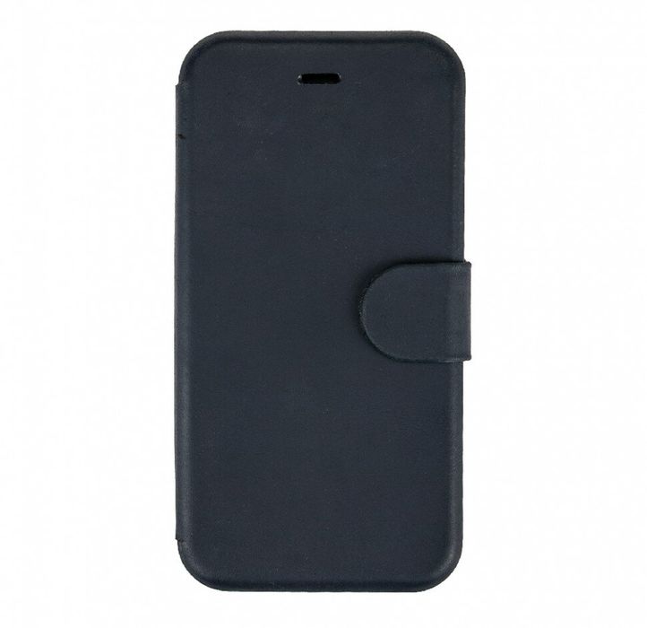 Кожаный чехол-буклет (ракушка) VALENTA для телефона iPhone 7/8 синий, Темно-синий
