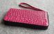 Шкіряний футляр на блискавці Valenta 1317L для Samsung Galaxy S21 FE 5G Рожевий кроко