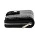 Women's Leather Wallet Double Rich Max Valenta Black Python
